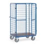 Fetra Paketwagen mit Drahtgitter und Doppelflügeltüren, mit wasserfester Plattform, 1800mm