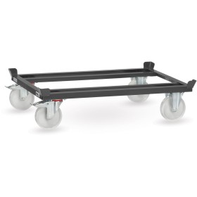 Fetra Paletten-Fahrgestell, Tragkraft 1050 kg, 1210 x 810 mm, Polyamidräder, Grey Edition