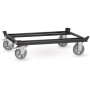 Fetra Paletten-Fahrgestell, Tragkraft 1200 kg, 1210 x 810 mm Elastic-Vollgummiräder, Grey Edition