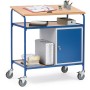Fetra Rollpult mit Schreibfläche und Stahlschrank, Ladefläche 1000 x 600 mm