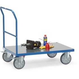 Carrello a maniglia scorrevole Fetra fino a 600 kg di capacità di carico, piattaforma in PVC rigido