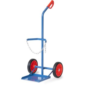 Fetra Stahlflaschenkarre, Tragkraft 100 kg, für 1 Propangasflasche 33 Ltr. Inhalt