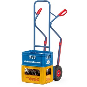 Chariot en tube d'acier Fetra, capacité de charge 300 kg, hauteur 1300 mm, patins de glissement