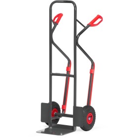 Fetra Stahlrohrkarre, Tragkraft 300 kg, Höhe 1300 mm, Grey Edition