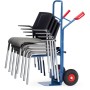 Fetra Stuhlkarre, Lufträder, Tragkraft 300 kg, Höhe 1300 mm, Schaufelbreite 320 mm,