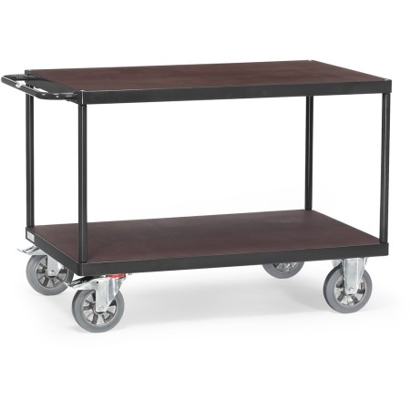 Fetra Super-Multi-Vario-Tischwagen mit 2 Ebenen, Grey Edition