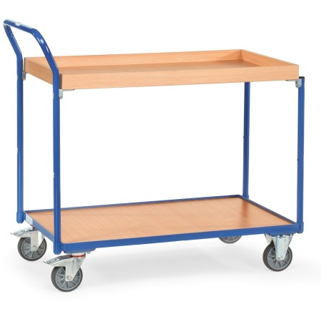 Fetra Tischwagen mit 1 Kasten, Griff hochstehend