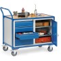 Fetra Tischwagen mit 1 Schrank und 4 Schubladen, umlaufender Rand