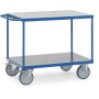 Fetra Tischwagen mit 2 Böden, Hart-PVC-Plattformen
