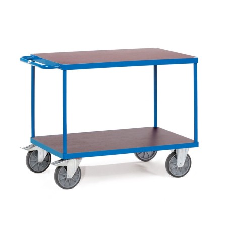 Fetra Tischwagen mit 2 Böden, wasserfeste Plattform, Tragkraft 500 / 600 kg