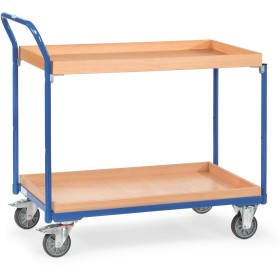 Fetra Tischwagen mit 2 Kästen, Griff hochstehend
