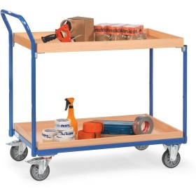 Fetra Tischwagen mit 2 Kästen, Griff hochstehend