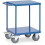 Fetra Tischwagen mit 2 Stahlblech-Plattformen, quadratische Ladefläche, bündig mit Rahmen, Tragkraft 500 kg