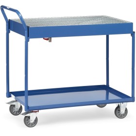 Fetra Tischwagen mit Blechwannen und Gitterrost 1000 x 600 mm