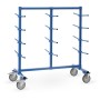 Fetra Tragarmwagen mit 24 PVC überzogenen Tragarmen 370mm lang 5°, Abrollsicherung, zweiseitig