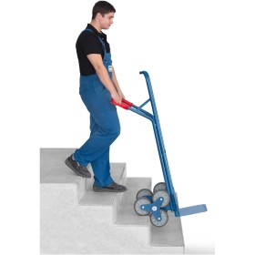 Fetra Treppenkarre Stahl, 2 dreiarmige Rad-Sterne, 200 kg Tragkraft
