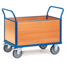 Fetra Vierwandwagen mit Wänden aus Holz