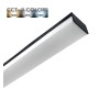 Lineare LED - Deckenaufbauleuchte 18W - BERGEN - Schwarz - PC - CCT - 59cm