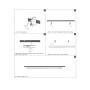 Lineare LED - Deckenaufbauleuchte 36W - BERGEN - Schwarz - PC - CCT -119cm