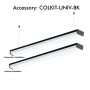 Lineare LED - Deckenaufbauleuchte 36W - BERGEN - Schwarz - PC - CCT -119cm
