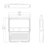 Aussen LED Strahler 100W SOLAR - OSRAM CHIP - 5700K - ALL IN ONE