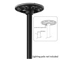 Solar-LED-Strassenlaterne - GARTEN - ABS - 4000K + Fernbedienung