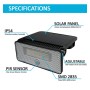 Solar-LED-Wandleuchte - 1000 Lm - PIR-Bewegungssensor - 4000K