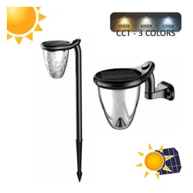 Solar-Wandleuchte mit 3X1 - 200Lm - CCT - IP54