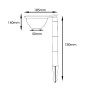 Solar-Wandleuchte mit 3X1 - 200Lm - CCT - IP54