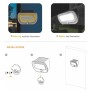 Solar-Wandleuchte RING mit PIR-Anwesenheitssensor - 5700K+Gelb