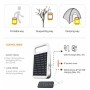 Tragbarer Solar-LED-Strahler - 4W - Powerbank + USB wiederaufladbar