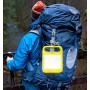 Tragbarer Solar-LED-Strahler - 4W - Powerbank + USB wiederaufladbar