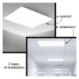 LED Panel 60x60 - Dimmbar - 40W CCT + RGB + SMART Google - Alexa