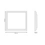 LED Panel 60x60 - Dimmbar - 40W CCT + RGB + SMART Google - Alexa