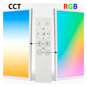 Panneau LED 60x60 - Dimmable - 40W CCT + RGB + SMART Alexa - Google