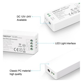 LED-Controller - Dual Mini RF - Monochrom + CCT - 2,4GHz - 12-24V
