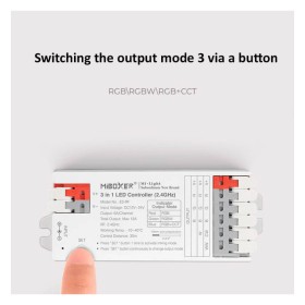 Contrôleur LED 3 en 1 RGB + RGBW + RGBCCT - RF 2,4 GHz