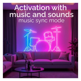 Neon-LED Flex - RGB MAGIC SMART - Pack 5M IP67 - Fernbedienung + APP