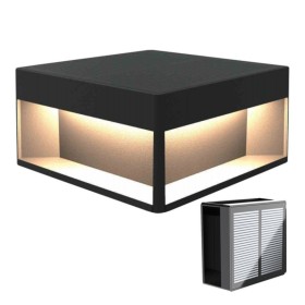 Lampe solaire LED pour chemin - Montage mural - Carré - Aluminium - 20x20cm - CCT