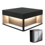 Solar-LED-Wegeleuchte - Wandmontiert - Quadratisch - Aluminium - 20x20cm -CCT