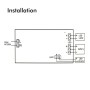 4W LED Notlicht Decke + Option + Kit Dauerlicht - IP65 6000K