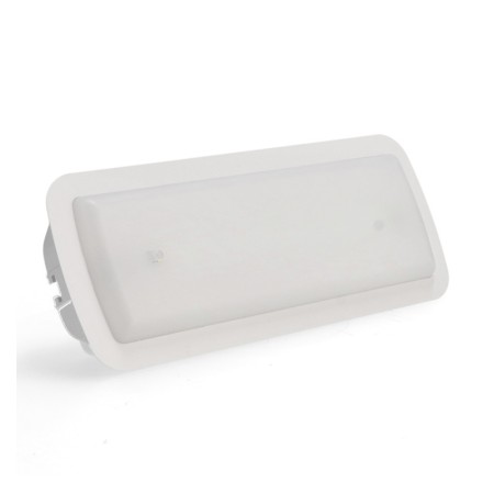 LED-Notlicht 400 Lm + Deckenmontagesatz - Auto-Test + Option für Dauerlicht - IP20 - 6500K