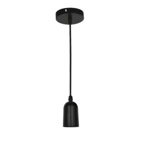 Hängelampe - VINTAGE SCHWARZ - für E27