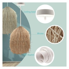 Lampe Suspendue - RATTAN LAOS - pour LED E27