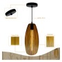 LED-Filament-Hängeleuchte - Goldenes Glas - 4W - Bernstein