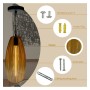 LED-Filament-Hängeleuchte - Goldenes Glas - 4W - Bernstein