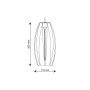 LED-Filament-Hängeleuchte - Goldenes Glas - 4W - Bernstein