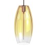 LED-Filament-Hängeleuchte - Goldenes Glas - 4W - Bernstein