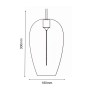 LED-Filament-Hängeleuchte - SILVER SMOKE - 4W - Bernstein