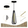 LED-Filament-Pendelleuchte - Rauchiges Glas - 4W - Bernstein